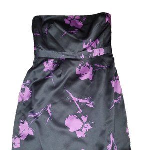 Banana Republic black and purple strapless size 8